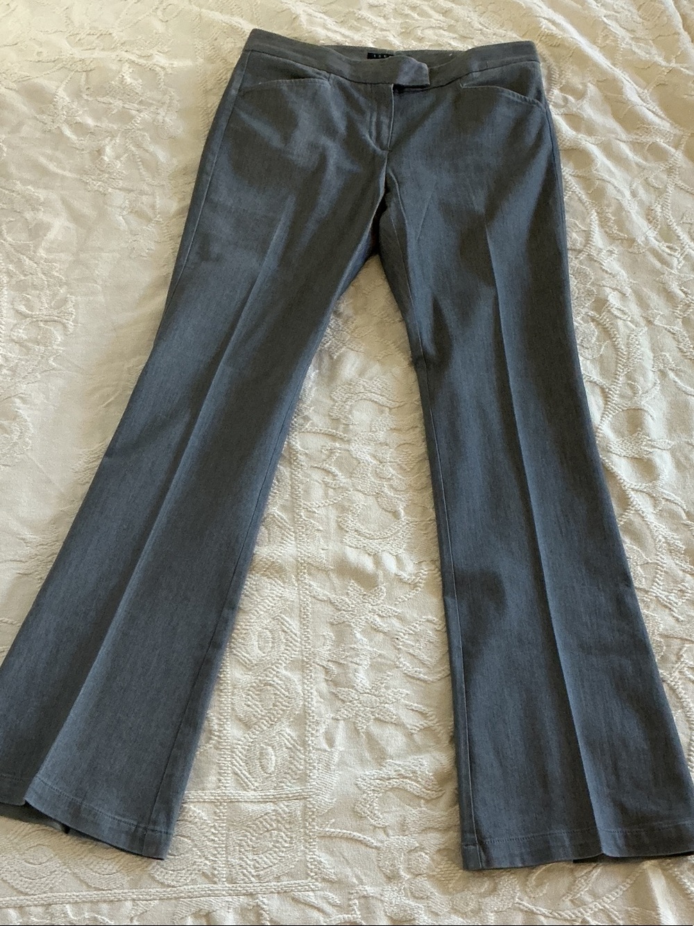 Theory Light Gray Women's Trousers - Classic Waistband